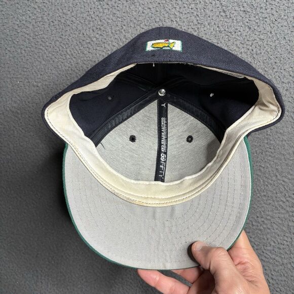 2001 Augusta National Members Fitted Hat Sz 7 3/8 New Era 5950 Green Bill/ Navy - Picture 12 of 12
